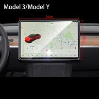 2024 NEW Car GPS Navigation Screen Protector Film for Tesla Model 3 Model Y Model X Model S Tempered Glass Matte and Clear HD Clear-Model 3/Y