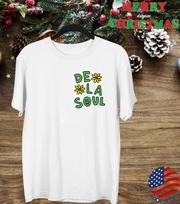 SALE De La Soul hip hop band T-shirt White Short Sleeve All Sizes S to 5Xl XXL black