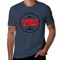 Say Yes To Europe Tshirt Basic Plain Short Sleeve Crew Neck Tee S