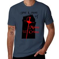 The Count of Monte Cristo Alexandre Dumas (black art) TShirt Casual Daily Wear Short Sleeve Top S