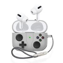 Apple AirPods Pro 3rd Gen Case Full-Cover Silicone Shockproof Anti-Dirt Wear-Resistant Retro Game Console Charging Case Storage Box Rock Gray