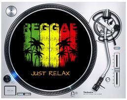 Reggae Just Relax DJ Slipmat Rasta Bob Marley Technics Turntable Vinyl L