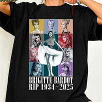 Brigitte Bardot Rip Vintage T-Shirt, Brigitte Bardot Retro Bootleg Shirt, Retro French Film Star Shirt, Film Icon Graphic T-Shirt, Rip Shirt 3XL