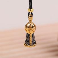 Portable Mini Buddha Statue Amulet Pendant Necklace Retro Versatile Accessories Gift For Men And Women onesize
