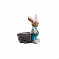 Hare Statue Planter Cute Bunny Flower Pot for Balcony, Patio, Lawn 71771