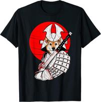 Shiba Inu Japanese Samurai Katana Funny Dog Meme Anime Shirt XXXXL