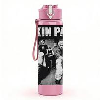 1PC Linkin Park Band Vintage Photo Print 750ml Portable Sports Water Bottle Leakproof Travel Gym Drink Cup Pack of 1 rožinė