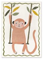 Poster for a child monkey 21x29,7 cm A4