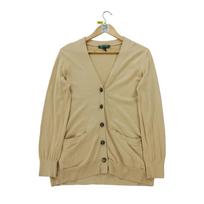 Women's beige cardigan vest M smėlis