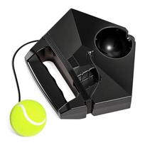 2pcs ABS Tennis Trainer Set High Elasticity Tennis Training Aid  Backyard Training 2pcs black