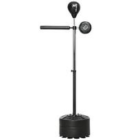 Adjustable Speed Bag, Boxing Bag, with Stand, Reflex Bar, Punching Pad, Black 80.5 x 48 x 205 cm