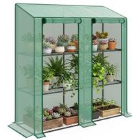 46 x 143cm Three-Shelf Mini Greenhouse - Green 143 x 46 x 151 cm žalia