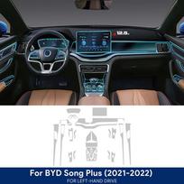 TPU dažų apsauginė plėvelė BYD Seal U Sealion 6 Song Plus DM i EV 2021-2025 centrinės konsolės navigacijos ekranui 12.8in 21-22 LHD / With tools balta