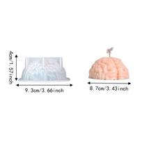 Silicone Halloween Ornament Mold DIY Epoxy Resin Plaster Mold Candle Wax Mold  Home Decorations Style 9