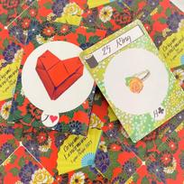 Origami Lenormand 43 Pcs Playing Cards 8.8*6.3cm