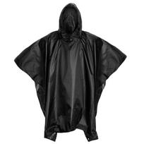 Badger Outdoor apsiaustas nuo lietaus Poncho Ripstop, juodas