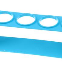 Plastikinis mėgintuvėlių stovas 4 lizdų laikiklis atrama laboratorinis mėgintuvėlių stovas lentyna 29 mm