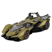 1/18 Lamborghini Vision Gran Turismo V12 GT Superautomobilio lydinio modelis su garsu ir šviesa, atitraukiamas, vaikams, kolekcionieriams, gimtadienio dovana