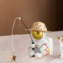 Astronaut Action Figure Figurine Sculpture Ornament Spaceman Statue Kids Boys Living Room Bedroom Model 8