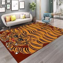 Tibetan Tiger Carpet Persian-Style Bedroom Area Rug Mat Exotic National Pattern Holiday Rectangle Decoration Rug 80*120cm