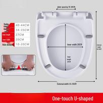 Old-Style U-shaped Soft-Close Toilet Seat
