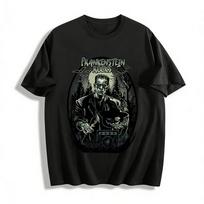 Halloween Frankenstein Rocks Graphic Tee Retro Festival Top For Men Women Pure cotton T-shirt XXS