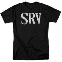 Stevie Ray Vaughan SRV Logo T Shirt Classic Rock Blues Music Black Unisex T-Shirt L