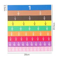 Fraction 51Pcs Cubes Math Montessori Math Materials Teaching Aids Learn Fraction Equivalences Props For Kids Educational Toy