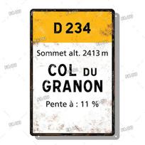 Mfoever Tin Sign Alpe dHuez Mont Ventoux Col Du Galibier Col Du Tlgraphe Tour De Francia Vintage Style Bicycle Tin Sign Gift for Cyclist (as the picture,20x30cm（7.8x11.8inch）)