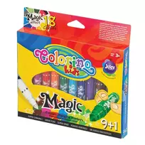 10 spalvų flomasteriai keičiantys spalvą COLORINO KIDS MAGIC