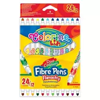 Dvipusiai flomasteriai COLORINO KIDS 12 spalvų