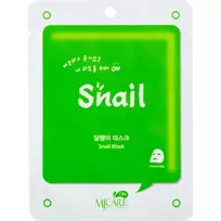 Drėkinanti lakštinė veido kaukė su sraigių mucinu MJCARE ON SNAIL MASK, 22 g