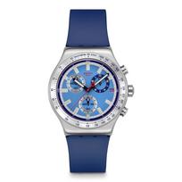 NEW IRONY CHRONO SKY REFLECTIVE YVS541 Unisex Adult Blue [Swatch] Watch, mėlyna