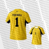 Žaliasis Kyšulys Geltoni Vartininko Futbolo Marškinėliai 2026 Vozinha #1 Žaliasis Kyšulys Unisex Vyrams Moterims Viršutiniai Drabužiai Drėgmę Sugeriantys Futbolo Gerbėjo Marškinėliai S yellow