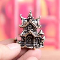Figūrėlės Namų Dekoras Pilies Ornamentai Architektūriniai Žalvariniai Ornamentai Antikvarinio Stiliaus Maži Nameliai