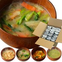 Miso soup freeze-dried domestic no preservatives additive-free assortment 30 servings (5 types x 6) set bulk purchase 5 assorted instant emergency add