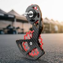 Ceramic Bearing Pulley Cage Low Friction Wheel Smooth Gear Change Rear Black Red Tw-105 R7000