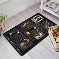 Goose Portraits Pattern Rug Floor Mat for Living Room or Bedroom Soft and Comfortable Carpet a Gift for Birthday and Holiday. 40x60cm( 15x23in ) įvairiaspalvis