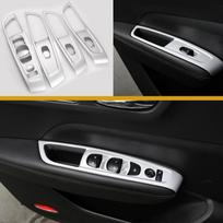 Dekoratyvinė lipdukas automobilio lango pakėlimo paneliai Renault Koleos Samsung QM6 2016-2023 ABS silver