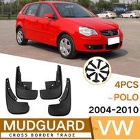 Automobilio purvasaugiai Priekiniai Galiniai Sparnai Aksesuarai Volkswagen VW Polo Mk4 9N3 2004 2005 2006 2007 2008 2009 2010