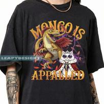 Mongo Is Appalled Dinosaur Cat Shirt, Vintage Bootleg Style Meme Tee XL