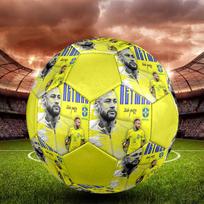 1PC Neymar Talent size 5 soccer ball PrahaIndoor Soccer Ball Colorful All Ages Machine Stitched PVC Competition Ready Durable High-Bounce