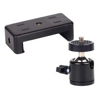 Phone Tripods Holder Clip with Cold Shoe Mount Rotate Adjustable Clamp Holder for Phone 1