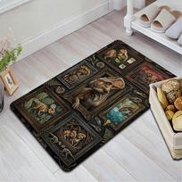 Prehistoric Dinosaur Gallery Pattern Rug Floor Mat for Living Room or Bedroom Soft and Comfortable Carpet a Gift for Birthday and Holiday. 40x60cm( 15x23in ) įvairiaspalvis