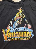 Stevie Ray Vaughan Vintage Double Trouble 1986 Black Unisex Shirt WA1424 XXXXL
