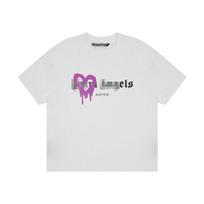 Wholesale Tide Brand Palm Angel 21SS Love Spray Paint Printing Short Sleeve T-Shirt Men's and Women's Loose Half Sleeve Shirt Tide T-Shirt S