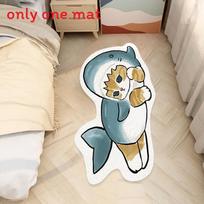 Cartoon Mofusand Plush Rug With Printed Design For Bathroom Door Entrance Decor Style 1,40x60cm