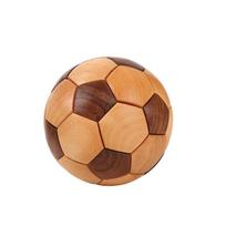 Wooden Lu Ban Mortise And Tenon Soccer Figurine Gift For Kids And Collectors Hickory Wood 17cm