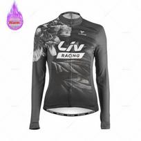 Thermal Fleece Cycling Jersey Set for Women, MTB Clothes, Road Bike Uniform, Cycling Clothing, Winter 2026 XS