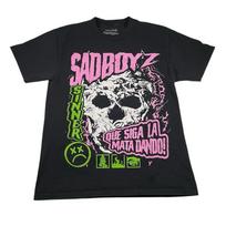 Sad Boyz Junior H Skull T  M Graphic Print Sinners Mens Black Front Back Unisex T-Shirt XXXL